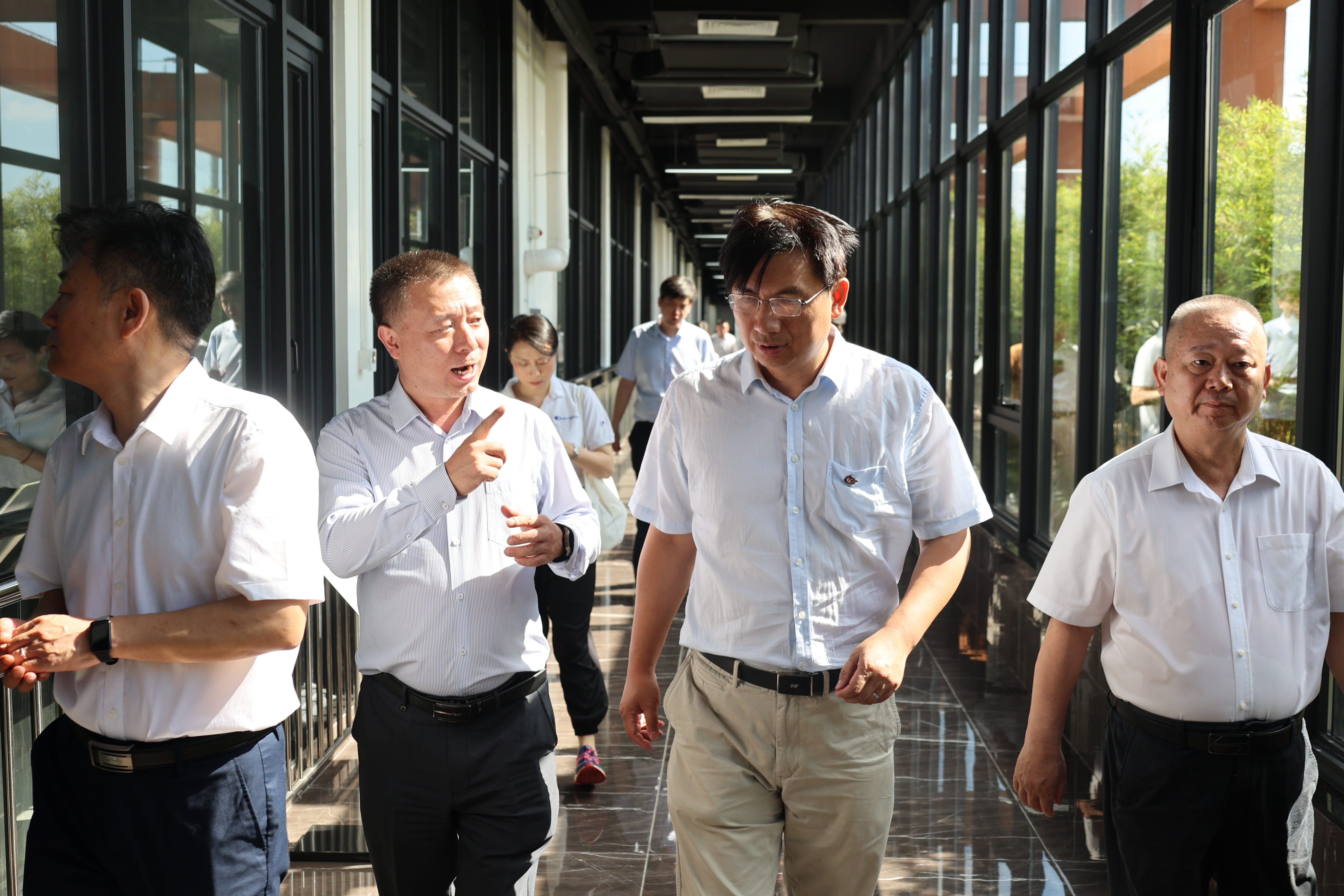 2023年7月13日   集團公司黨建工作部副主任林建功帶隊到中海萬泰開展調研指導工作